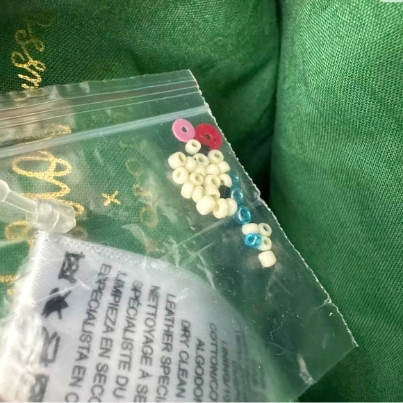 Anna Harlow Russo Anthropologie Beaded Embroidered Pouch Letter S - Picture 4 of 4